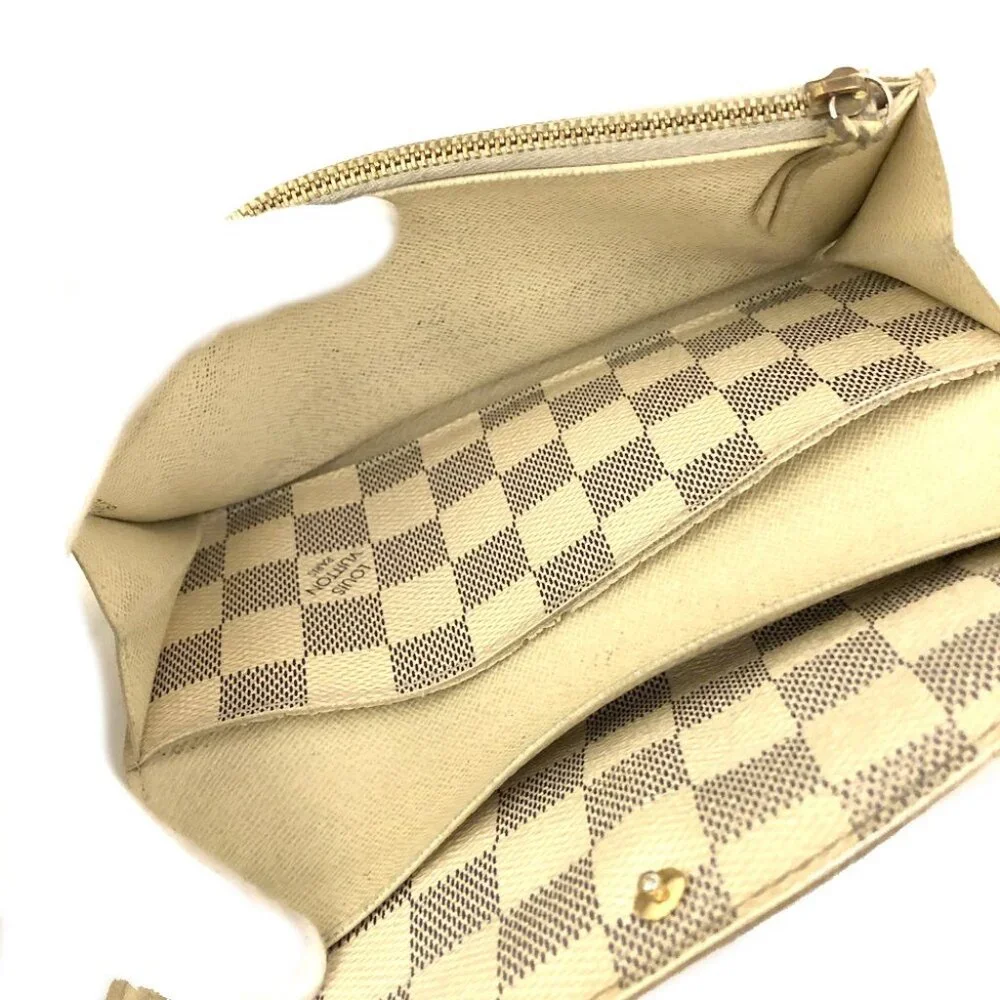 ❌SOLD❌Authentic Louis Vuitton Damier Azur Portefeuille Emilie Long Bifold Wallet - Picture 6 of 8